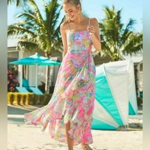 NWT- size 14- Lilly Pulitzer Anni Maxi dress- Squeeze the day-